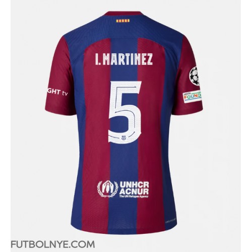 Camiseta Barcelona Inigo Martinez #5 Primera Equipación 2023-24 manga corta